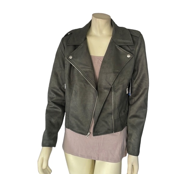 BB DAKOTA X STEVE MADDEN - Faux Suede Moto Jacket - Picture 4 of 8